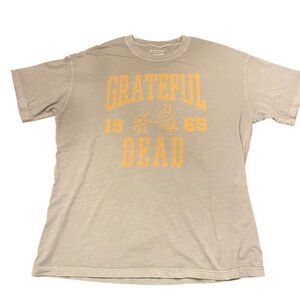 American Eagle Mens T Shirt GRATEFUL DEAD Sz M Logo Graphic Green 100% Cotton